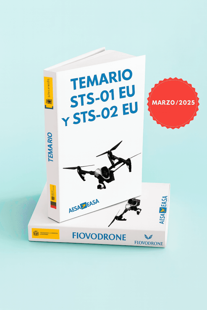 nuevo temario sts-01 EU y STS-02 EU para ser piloto profesional de drones